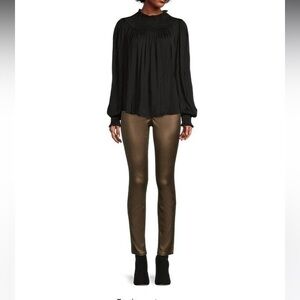 New Grayse Bronze Metallic Pants Jeans Straight Leg Size 6